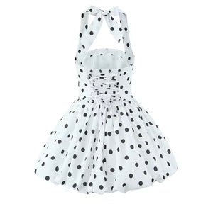 Cannes - Robe à pois rétro